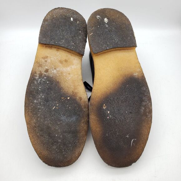 CLARKS Desert Chukka Boots Mens Size 10.5 M Bushacre Pebbled Brown Leather 21621 - Picture 7 of 9